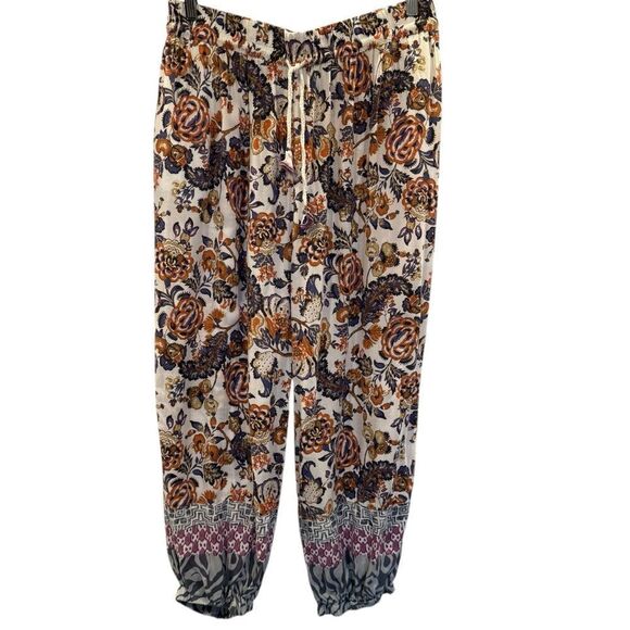 Anthropologie Multi-Print Lightweight Jogger Pants - Women's L - Picture 1 of 7